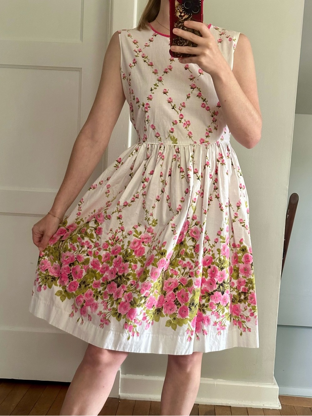 Vintage 50s/60s Cotton Sundress - Picture 2 of 9